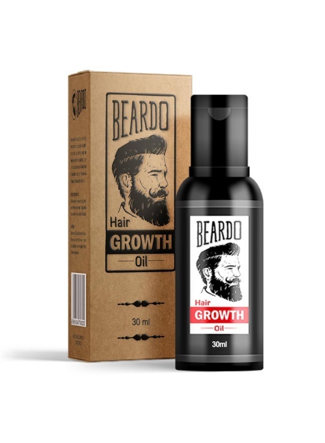Beardo Beard & Hair Growth Oil, 30ml | Natural Hair Oil for Thicker & Longer Beard | Uneven, Patchy & Fast Beard Growth | Growth Oil for Stronger & Fuller Beard Hair - Image 1